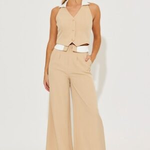 Pin Stripe Vest Pants Set